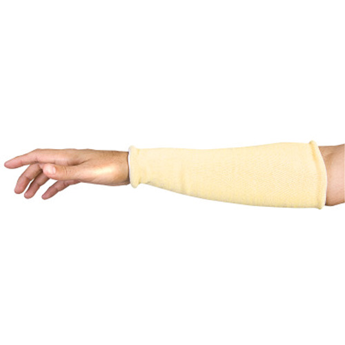 Contender Cut-Resistant Composite-Knit Sleeves, Aramid, 18", ASTM ANSI Level A5, Yellow Cantin et fils