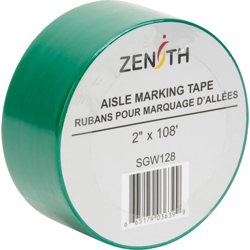 Ruban pour marquage d'all&eacute;es, 2" x 108', PVC, Vert Cantin et fils
