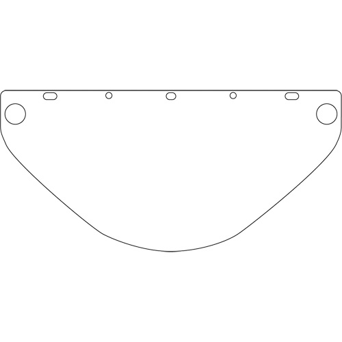 Visi&egrave;re de s&eacute;curit&eacute; universelle Dynamic, Polycarbonate, Teinte Transparent Cantin et fils