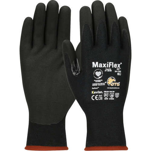 Gants compatibles avec les &eacute;crans tactiles ATG MaxiFlex Cut, T-petit, Calibre 15, Rev&ecirc;tement Mousse de nitrile, ASTM ANSI niveau A4/EN 388 niveau 3/EN 388 niveau D Cantin et fils