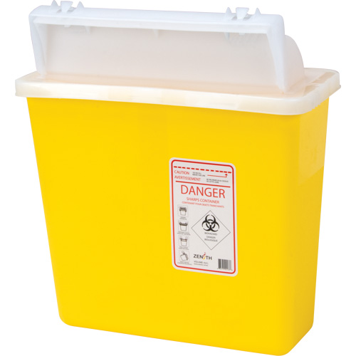 Contenant pour objets pointus et tranchants, Capacit&eacute; de 4,6 L Cantin et fils