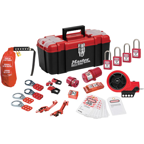 Premier Lockout Kit with Zenex Thermoplastic Locks, Electrical Kit, 21 Components Cantin et fils