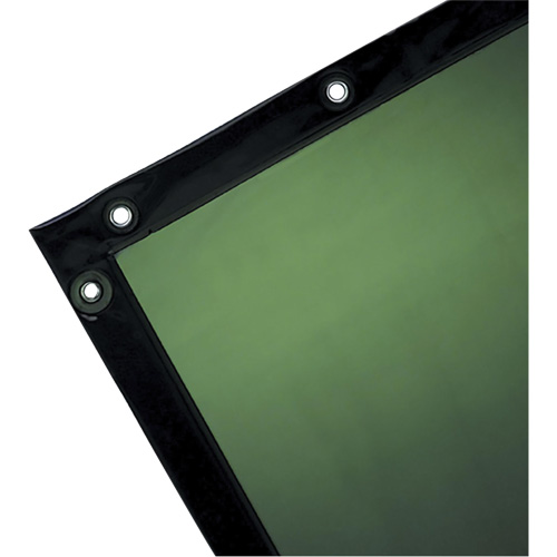 Rideau pour soudure, 72" x 72", Transparence Moyenne, Vert Cantin et fils