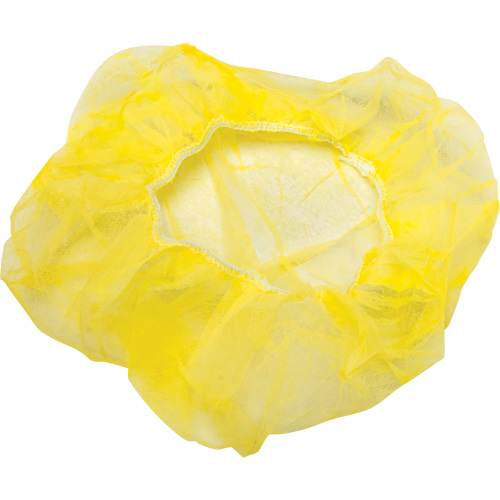 Bonnets bouffants, Polypropyl&egrave;ne, 21", Jaune Cantin et fils