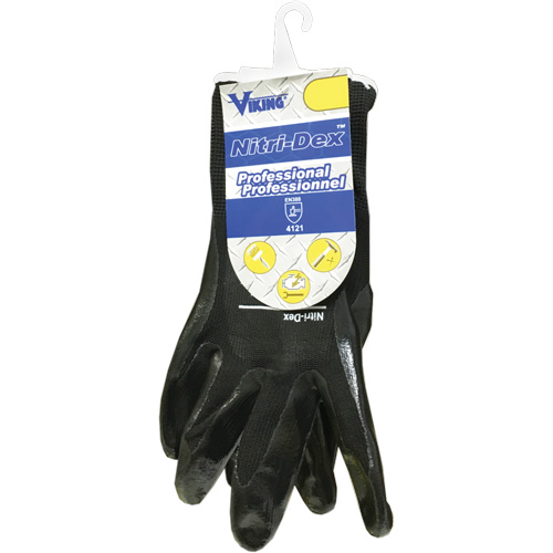 Gants de travail Nitri-Dex, Taille 7, Rev&ecirc;tement Nitrile, Enveloppe en Polyester, EN 388 niveau 1 Cantin et fils