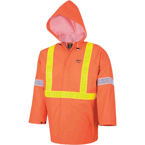 R85 Element FR FR 3-Piece Safety Rain Suit, Small, High Visibility Orange Cantin et fils