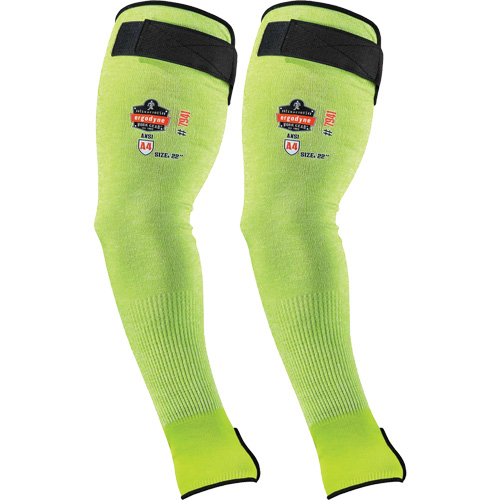 Manche de protection contre la coupe ProFlex 7941-PR, TenaLux, 18", ASTM ANSI niveau A4/EN 388 niveau D, Lime haute visibilit&eacute; Cantin et fils