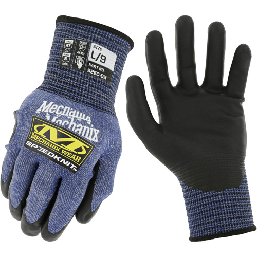Speedknit S2EC03 Cut-Resistant Gloves, Size Small/7, 18 Gauge, Urethane Coated, HPPE/Tungsten Shell, ASTM ANSI Level A7/EN 388 Level F Cantin et fils