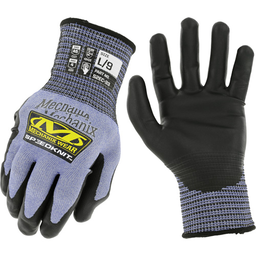 Speedknit S2EC33 Cut-Resistant Gloves, Size Small/7, 18 Gauge, Urethane Coated, HPPE/Tungsten Shell, ASTM ANSI Level A5/EN 388 Level D Cantin et fils