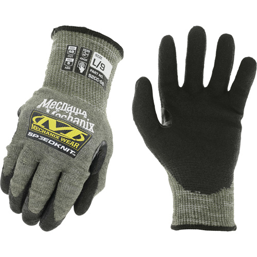 Speedknit Work Gloves, Size 7, 13 Gauge, Urethane Coated, HPPE/Tungsten Shell, ASTM ANSI Level A9 Cantin et fils