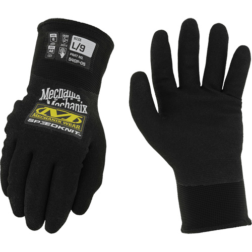 Speedknit Thermal Gloves, Size 7, 15 Gauge, Nitrile Coated, Nylon Shell, ASTM ANSI Level A2 Cantin et fils