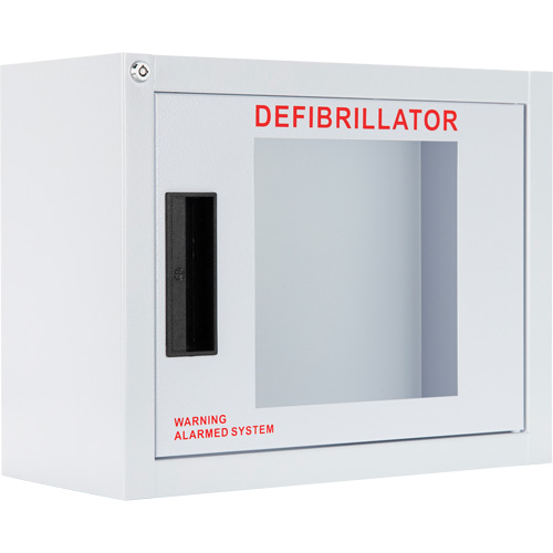 Armoire compacte standard pour DEA avec alarme, Philips/Defibtech/Heartsine Pour, Non m&eacute;dical Cantin et fils