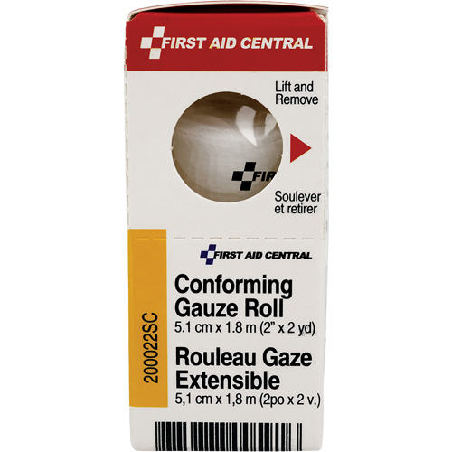 Recharge de bandage en gaze &eacute;tirable et conforme SmartCompliance, Rouleau, 6' lo x 2" la, St&eacute;rile, Dispositif m&eacute;dical Classe 1 Cantin et fils