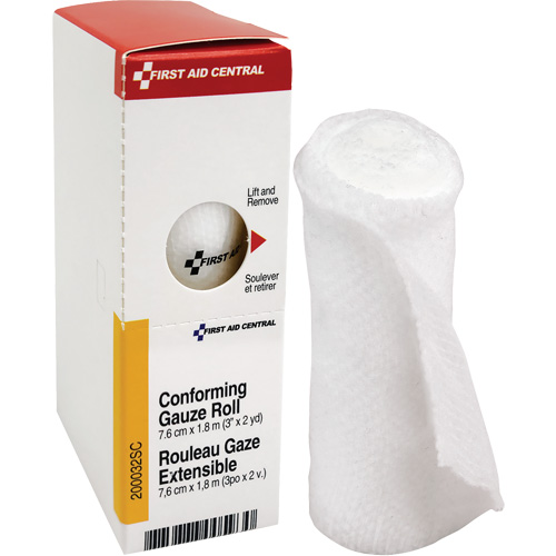 Recharge de bandage en gaze &eacute;tirable et conforme SmartCompliance, Rouleau, 6' lo x 3" la, St&eacute;rile, Dispositif m&eacute;dical Classe 1 Cantin et fils