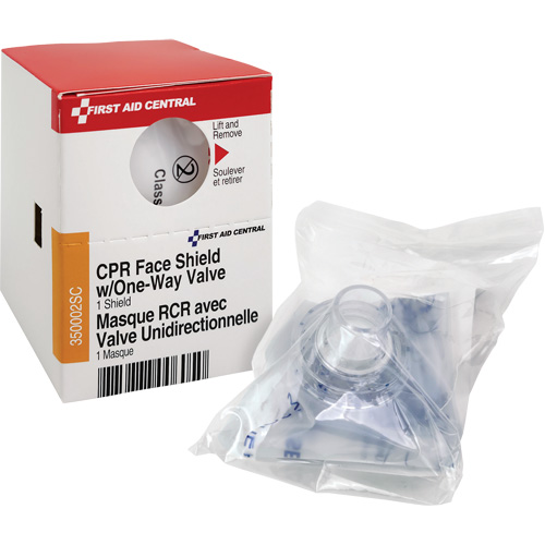 Recharge de visi&egrave;re RCR avec soupape unidirectionnelle SmartCompliance, Masque &agrave; usage unique, Classe 2 Cantin et fils