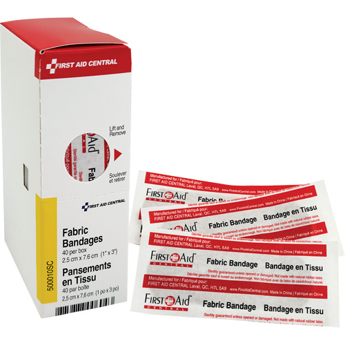Recharge de bandages adh&eacute;sifs SmartCompliance, Rectangulaire/carr&eacute;e, 3", Tissu, Non st&eacute;rile Cantin et fils