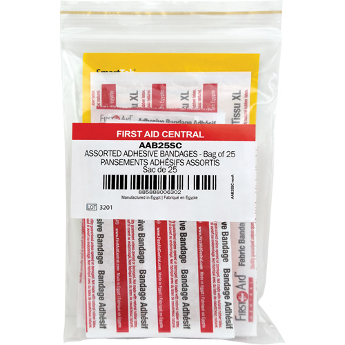SmartCompliance&reg; Refill Adhesive Bandages, Assorted, Fabric/Plastic, Non-Sterile Cantin et fils