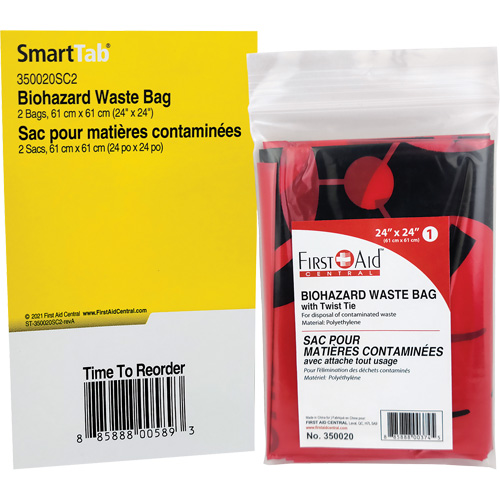 Recharge de sacs &agrave; d&eacute;chets SmartCompliance, Biorisque, 24" lo x 24" la Cantin et fils