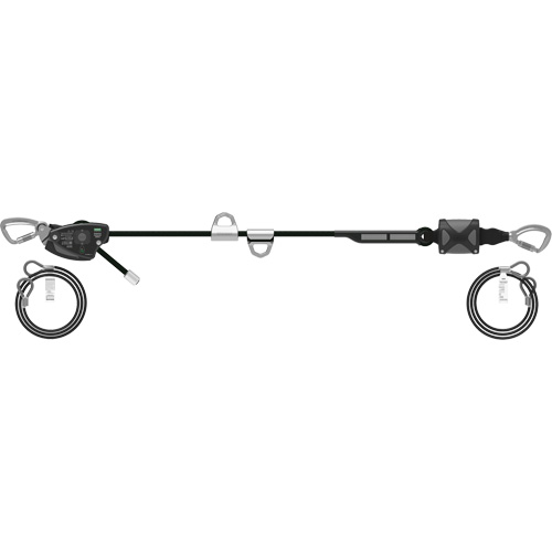 Corde de 60' pour ligne de vie temporaire horizontale, Corde d'alpinisme Cantin et fils