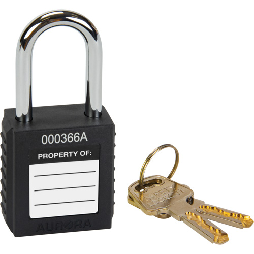 Lock for Lockouts, Safety Padlock, Keyed Different, Thermoplastic, 1-1/2" Width Cantin et fils