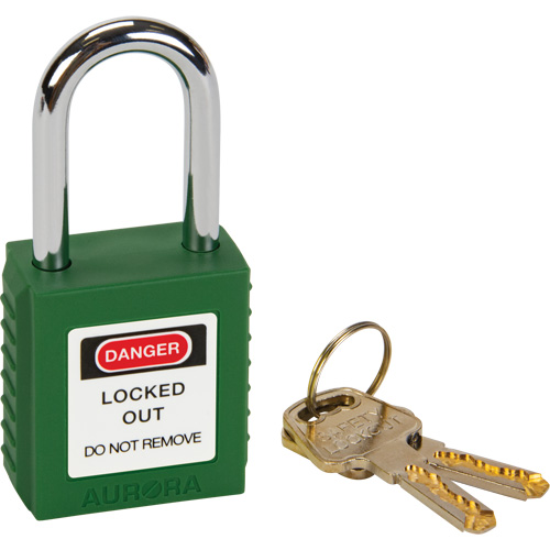 Lock for Lockouts, Safety Padlock, Keyed Different, Thermoplastic, 1-1/2" Width Cantin et fils