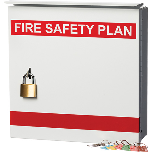 Boîte pour plan de s&eacute;curit&eacute; en cas d'incendie Cantin et fils