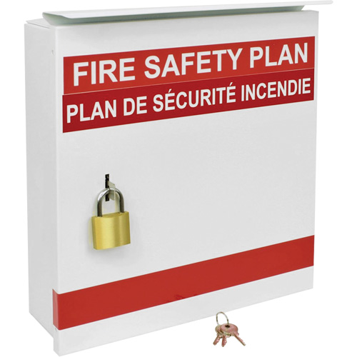 Boîte pour plan de s&eacute;curit&eacute; en cas d'incendie Cantin et fils