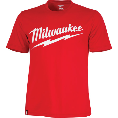 Heavy-Duty Short-Sleeved T-Shirt with Milwaukee&reg; Logo, Men's, Small, Red Cantin et fils