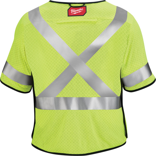 Gilet de s&eacute;curit&eacute; &agrave; maille d&eacute;tachable, Noir/Jaune lime haute visibilit&eacute;, Moyen/Petit Cantin et fils