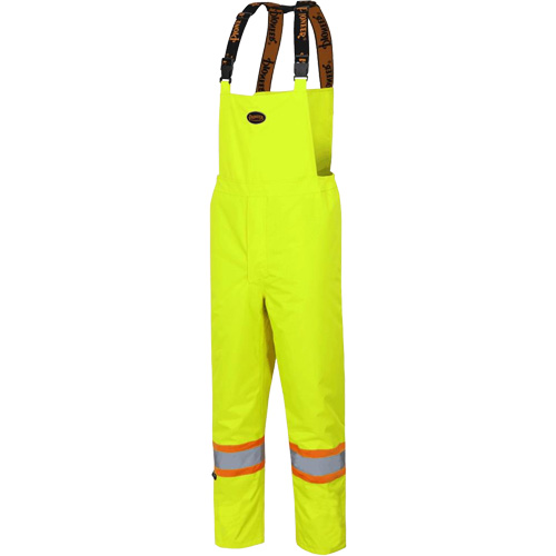 5054 The Rock 300D Insulated Bib Pants, Polyester, Small, High Visibility Lime-Yellow Cantin et fils