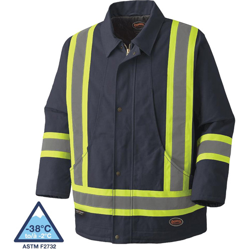 5535A Quilted Duck Parka, Navy Blue, Small Cantin et fils