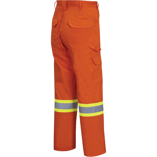 4462 Bright Safety Cargo Pants with Startech&reg; Tape, Cotton, 30, High Visibility Orange Cantin et fils