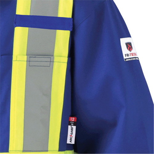 7706T Combinaison ignifuge FR-Tech avec fermetures &agrave; glissi&egrave;re aux jambes, Taille 40 (grand taille), Bleu royal, 9,7 cal/cm² Cantin et fils