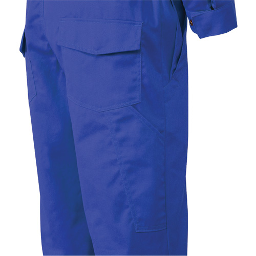 7706T Combinaison ignifuge FR-Tech avec fermetures &agrave; glissi&egrave;re aux jambes, Taille 40 (grand taille), Bleu royal, 9,7 cal/cm² Cantin et fils