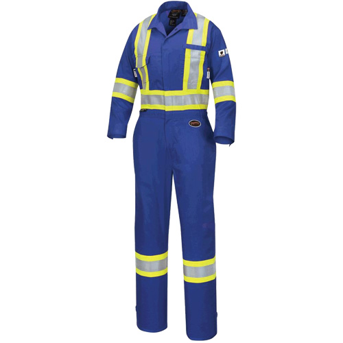 7704W Combinaison FR-Tech ignifuge/contre les arcs pour femme, Taille T-petit, Bleu royal, 10 cal/cm² Cantin et fils
