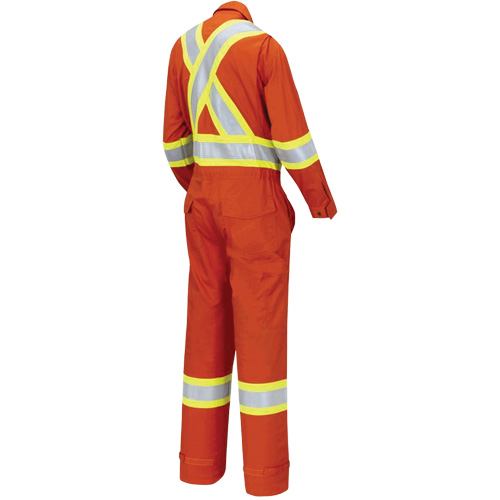 7702W Combinaison FR-Tech ignifuge/contre les arcs pour femme, Taille T-petit, Orange haute visibilit&eacute;, 10 cal/cm² Cantin et fils