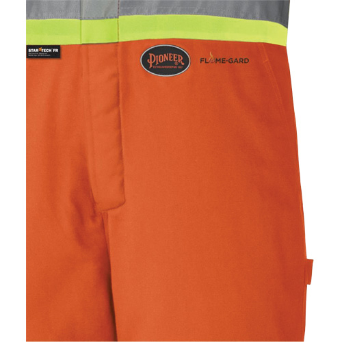 5534A Combinaison de s&eacute;curit&eacute; matelass&eacute;e ignifuge, Petit, Orange Cantin et fils