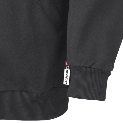 337 Flame-Resistant Zip Style Hoodie, Men's, X-Small, Black, 22 cal/cm² Cantin et fils