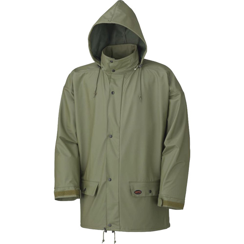 D7000 Stretch Rain Jacket, Polyurethane, X-Small, Green Cantin et fils