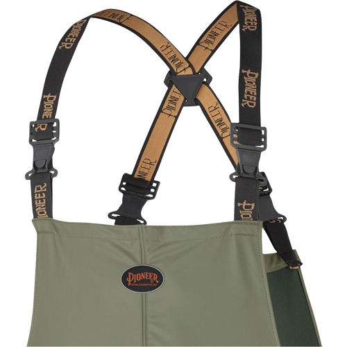 D7020 Dry King&reg; Stretch Bib Pants, X-Small, Polyurethane, Green Cantin et fils