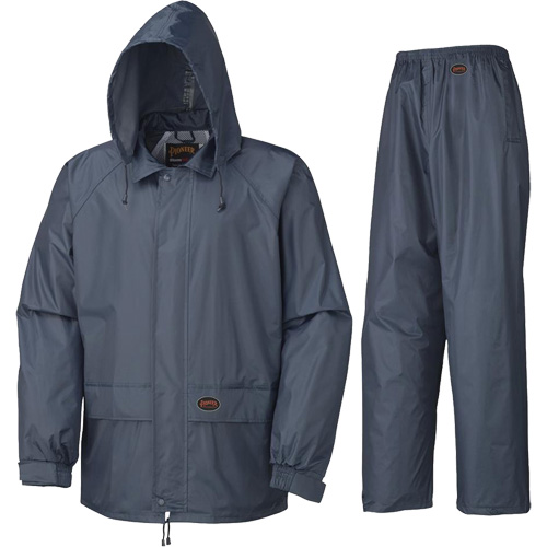 883 Rain Suit, Polyester/PVC, Small, Navy Blue Cantin et fils
