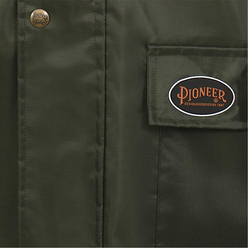 D8120J Nailhead Ripstop Tree Planter Hooded Jacket, Polyester/PVC, X-Small, Green Cantin et fils