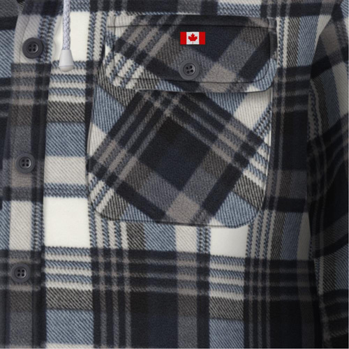 415BG Quilted Hooded Shirt, Men's, X-Small, Multi-Colour Cantin et fils