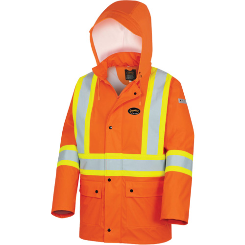 5892PKT Veste de s&eacute;curit&eacute; imperm&eacute;able &agrave; haute visibilit&eacute; ignifuge, T-petit, Orange haute visibilit&eacute; Cantin et fils