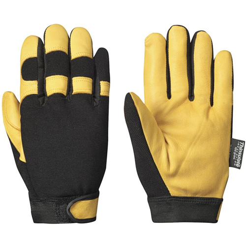 891 Mechanic's Style Insulated Ergonomic Gloves, Grain Goatskin Palm, Size Small Cantin et fils