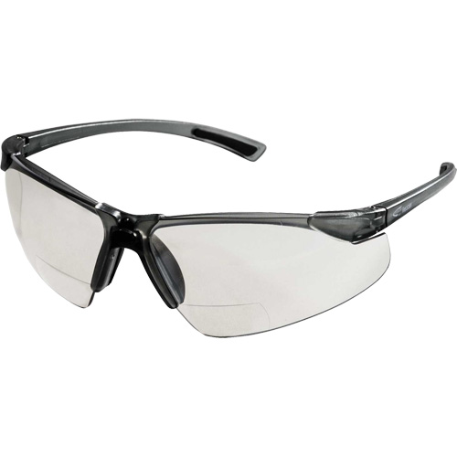 XM340RX Safety Glasses with 2X Magnification, Clear Lens, Anti-Scratch, ANSI Z87+/Meets/Exceeds CSA Z94.3 Cantin et fils