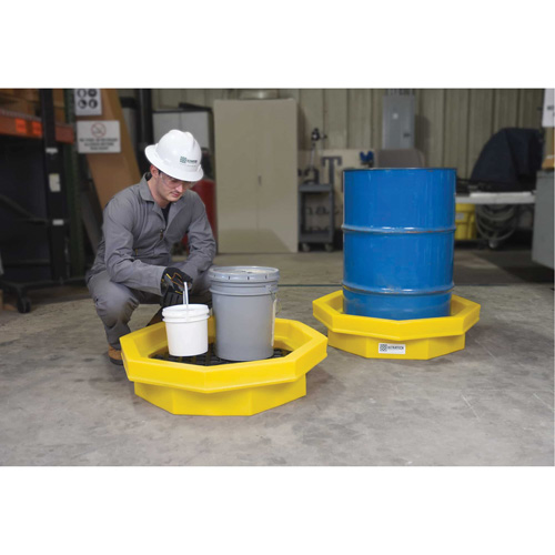 Ultra-Drum Tray&reg; without Grating, 32" L x 32" W x 8.1" H, 22.8 US gal. Spill Capacity Cantin et fils