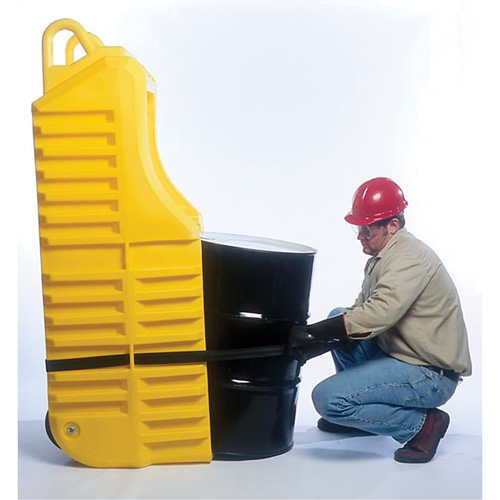 Chariot pour baril, 26,5'' lo x 26,5'' la x 5'' h, Cap. de d&eacute;versement 800 gal. US Cantin et fils
