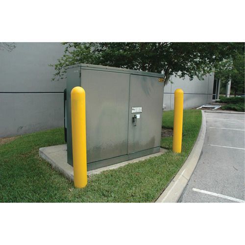 Ultra-Post Protector, 4" dia. x 52" l, Jaune Cantin et fils