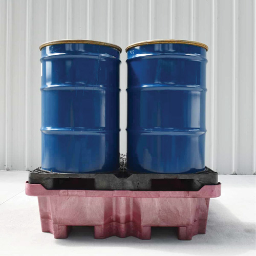 Palette de d&eacute;versement Ultra-Spill King, 4 barils, Capacit&eacute; de d&eacute;versement 85 gal. US, 51" x 51" x 17,5" Cantin et fils